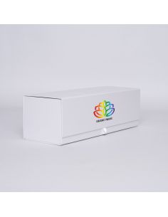 Caja magnética personalizada Bottlebox 12x40,5x12 CM | BOTTLE BOX | CAJA PARA 1 BOTELLA MAGNUM | IMPRESIÓN DIGITAL EN ÁREA PR...