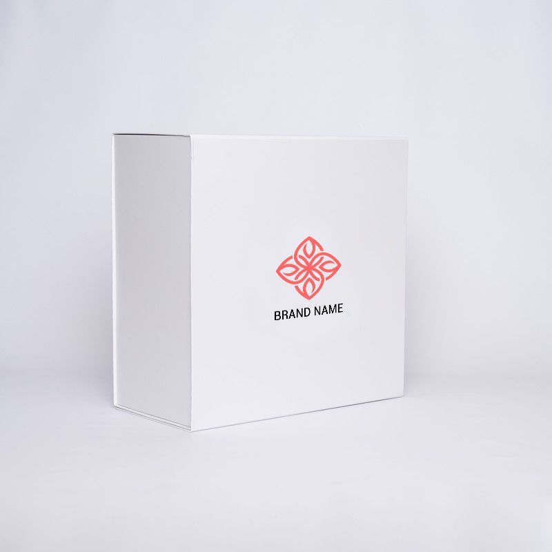 Caja magnética personalizada Wonderbox 40x40x20 CM | WONDERBOX (EVO) | SCREEN PRINTING ON ONE SIDE IN TWO COLOURS