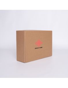 Postpack Kraft personalizable 34x24x10,5 CM | POSTPACK | IMPRESIÓN SERIGRÁFICA DE UN LADO EN DOS COLORES