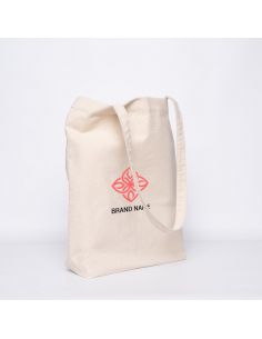 Bolsa de algodón reutilizable personalizada 50x50 CM | BOLSA TOTE DE ALGODÓN | IMPRESIÓN SERIGRÁFICA DE DOS LADOS EN DOS COLORES