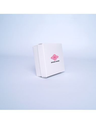 Caja personalizada Campana 8x8x4 CM | CAJA CAMPANA | IMPRESIÓN SERIGRÁFICA DE UN LADO EN DOS COLORES
