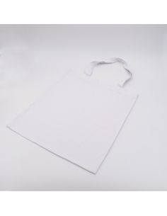 Bolsa de algodón reutilizable personalizada 38x42 CM | TOTE COTTON BAG | SCREEN PRINTING ON TWO SIDES IN ONE COLOUR