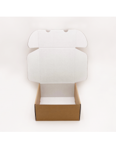 Postpack Kraft personalizable 25x23x11 CM | POSTPACK | IMPRESSION EN SÉRIGRAPHIE SUR UNE FACE EN UNE COULEUR