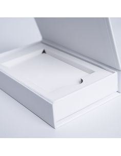 Caja magnética personalizada Palace 12x7x2 CM | KARTENHALTER | SIEBDRUCK AUF EINER SEITE IN ZWEI FARBEN