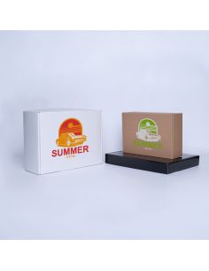 Postpack laminado personalizable 23x12x10,8 CM | POSTPACK PLASTIFICADO | IMPRESIÓN SERIGRÁFICA DE UN LADO EN DOS COLORES