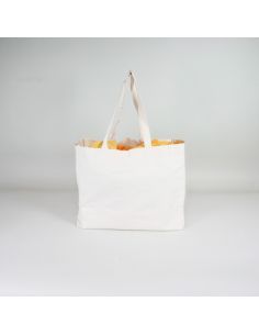 Bolsa de algodón reutilizable personalizada 38x10x42 CM | BOLSA DE ALGODÓN | IMPRESIÓN SERIGRÁFICA DE DOS LADOS EN UN COLOR