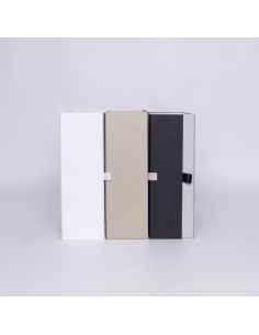 Caja magnética personalizada Bottlebox 28x33x10 CM | BOTTLE BOX |BOÎTE POUR 3 BOUTEILLES | IMPRESSION À CHAUD
