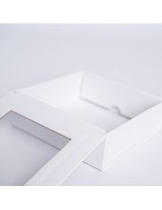 Caja magnética personalizada Clearbox 15x15x5 CM | CLEARBOX | IMPRESIÓN SERIGRÁFICA DE UN LADO EN DOS COLORES