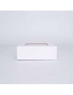 Caja magnética personalizada Clearbox 15x15x5 CM | CLEARBOX | IMPRESIÓN SERIGRÁFICA DE UN LADO EN DOS COLORES