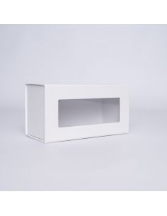 Caja magnética personalizada Clearbox 22x10x11 CM | CLEARBOX | IMPRESSION EN SÉRIGRAPHIE SUR UNE FACE EN DEUX COULEURS