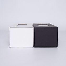 Caja magnética personalizada Clearbox 22x10x11 CM | CLEARBOX | IMPRESIÓN SERIGRÁFICA DE UN LADO EN UN COLOR
