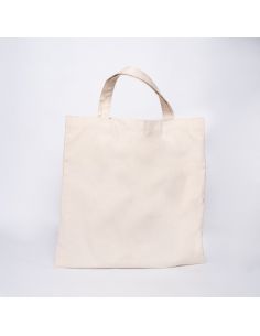 Bolsa de algodón reutilizable personalizada 38x42 CM | TOTE BAG IN COTONE | STAMPA SERIGRAFICA SU UN LATO IN UN COLORE