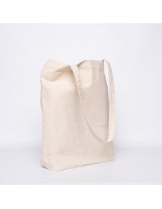 Bolsa de algodón reutilizable personalizada 38x42 CM | BOLSA TOTE DE ALGODÓN | IMPRESIÓN SERIGRÁFICA DE DOS LADOS EN DOS COLORES